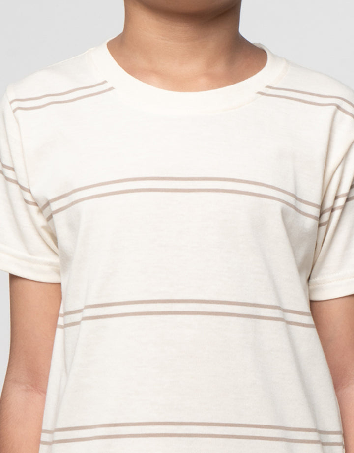 Little M Stripe Jeda Yarndye Pakaian Setelan Anak Laki-laki