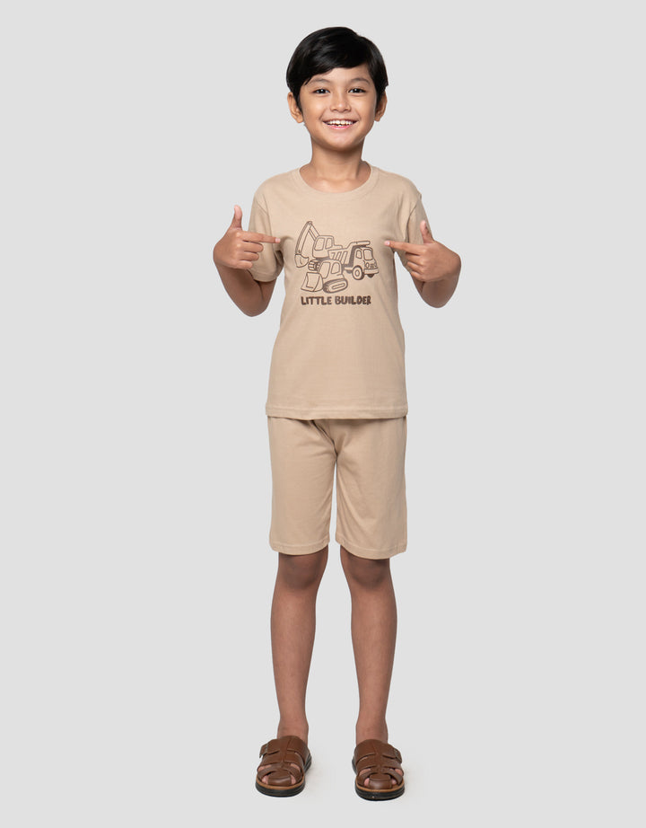 Little M Little Builder Outline Pakaian Setelan Anak Laki-laki