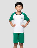 Little M Raglan Ar Vacation Adventure Pakaian Setelan Anak Laki-laki