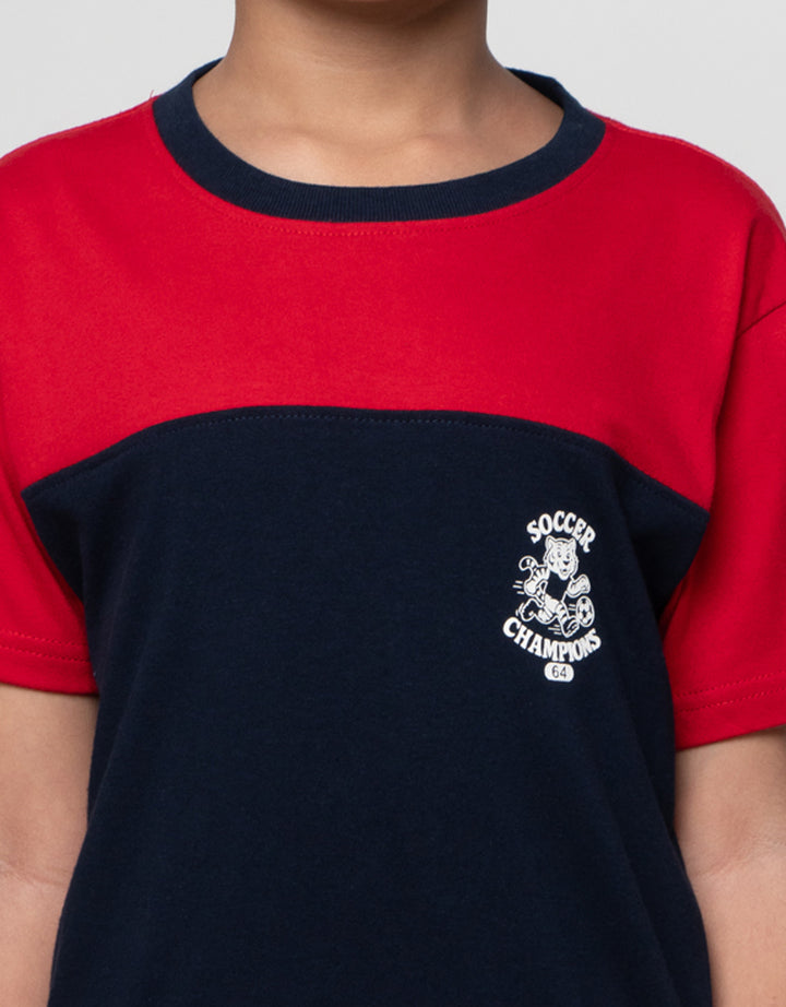 Little M Cutsewn Tiger Soccer Pakaian Setelan Anak Laki-laki