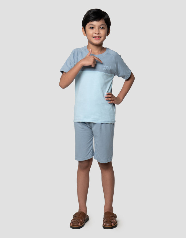 Little M Raglan Cutsewn Awesome Pakaian Setelan Anak Laki-laki