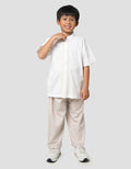 Little M Seasonal Bordir Pintu Kancing Setelan Baju Muslim Anak Laki-laki