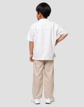 Little M Seasonal India Komb Salur Wajik Setelan Baju Muslim Anak Laki-laki