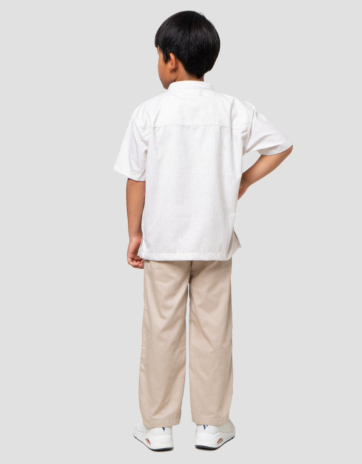 Little M Seasonal India Komb Salur Wajik Setelan Baju Muslim Anak Laki-laki