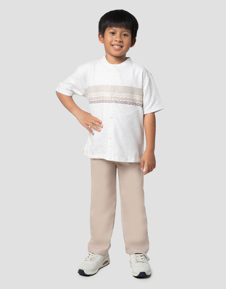 Little M Seasonal India Salur Wajik Dada Setelan Baju Muslim Anak Laki-laki