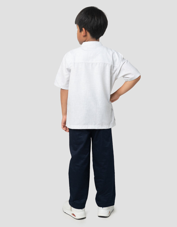 Little M Seasonal India Salur Strip Dada Setelan Baju Muslim Anak Laki-laki