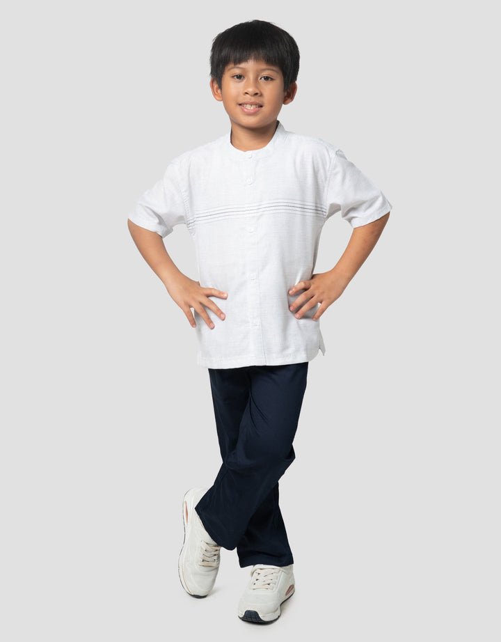 Little M Seasonal India Salur Strip Dada Setelan Baju Muslim Anak Laki-laki