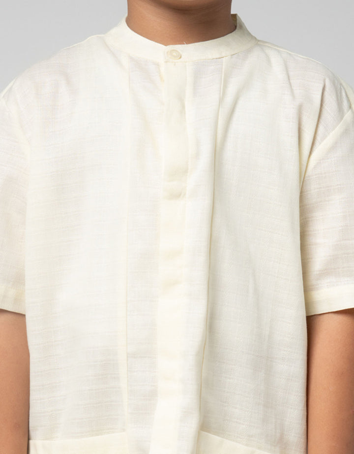 Little M Tekstur Setelan Baju Muslim Anak Laki-laki