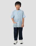 Little M Tekstur Setelan Baju Muslim Anak Laki-laki