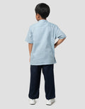 Little M Tekstur Setelan Baju Muslim Anak Laki-laki
