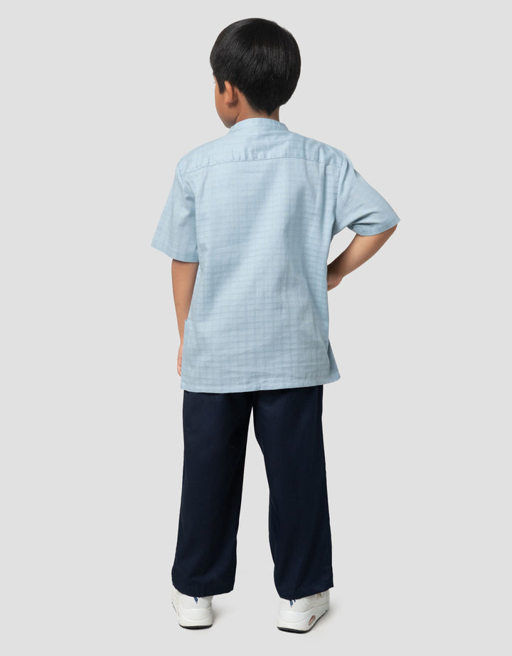 Little M Tekstur Setelan Baju Muslim Anak Laki-laki