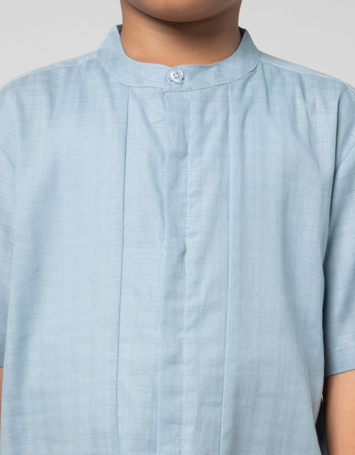 Little M Tekstur Setelan Baju Muslim Anak Laki-laki