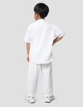 Little M Tekstur Ktg Bobok Setelan Baju Muslim Anak Laki-laki