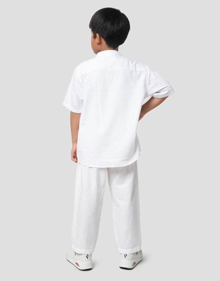 Little M Tekstur Ktg Bobok Setelan Baju Muslim Anak Laki-laki