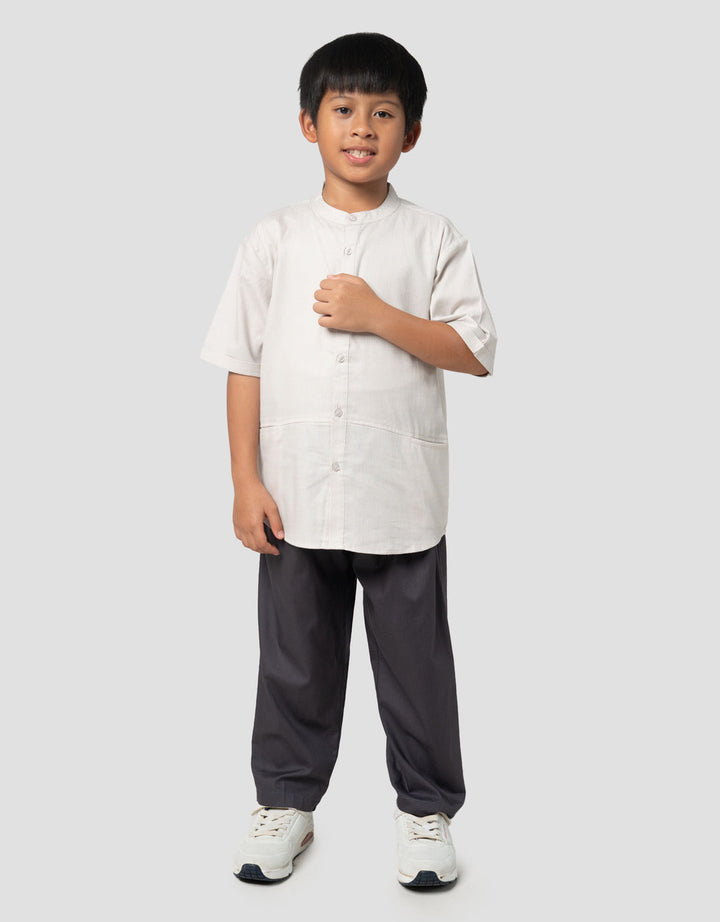 Little M Tekstur Ktg Bobok Setelan Baju Muslim Anak Laki-laki