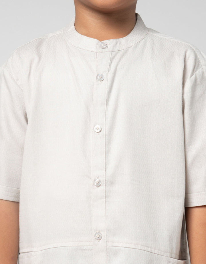 Little M Tekstur Ktg Bobok Setelan Baju Muslim Anak Laki-laki