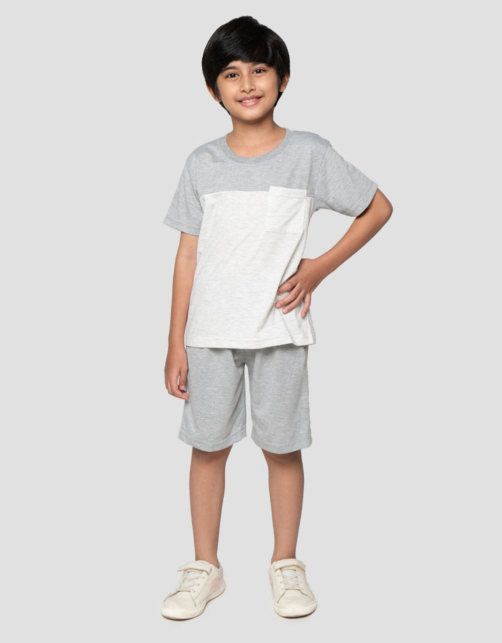 Little M Cutsewn Polos Ktg Setelan Baju Anak Laki-laki