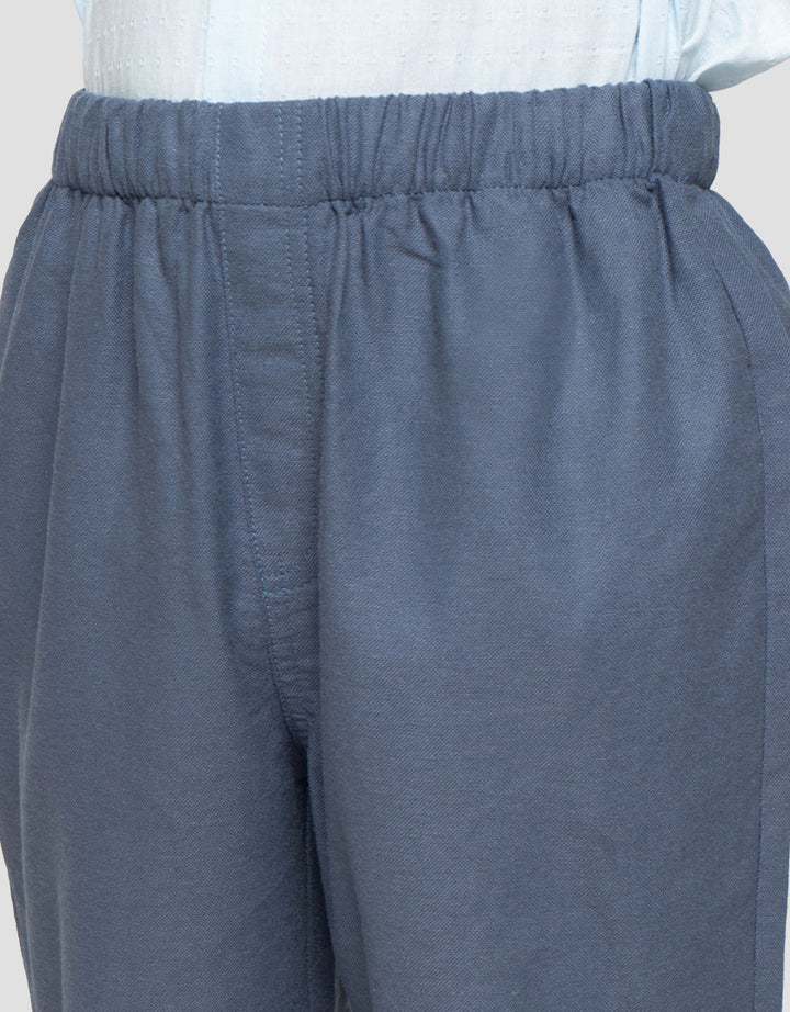 Little M Seasonal Tekstur Kotak Setelan Baju Muslim Anak Laki-laki