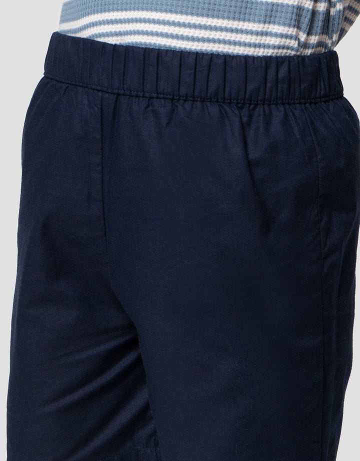 Little M Waffle Stripe Setelan Baju Anak Laki-laki