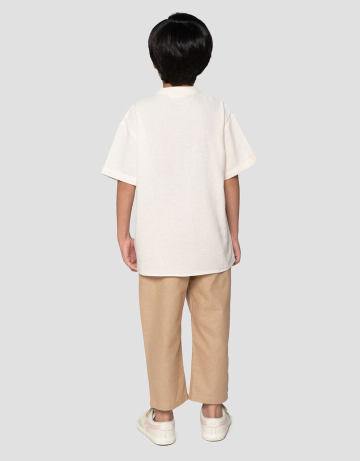 Little M Koko Bulu Kuda Setelan Baju Muslim Anak Laki-laki