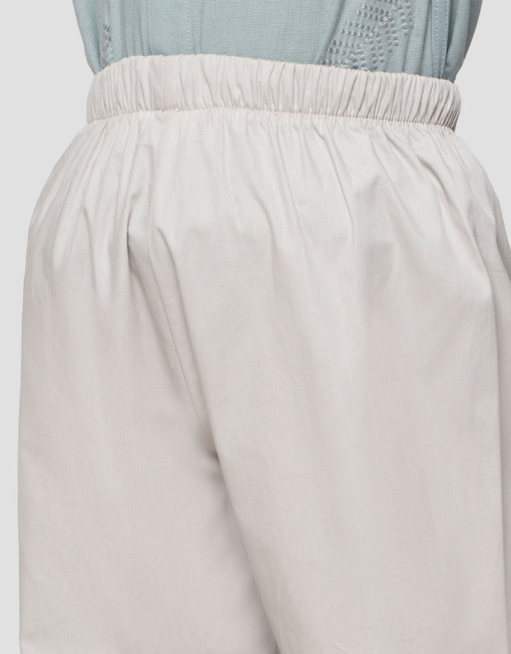 Little M Bordir Daun Setelan Baju Muslim Anak Laki-laki