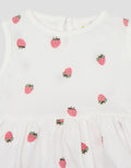 Little M Print Strawberry Pakaian Setelan Bayi