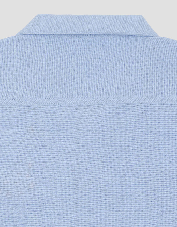 Little M Rami Cuban Collar Embro Giraffe Kemeja Bayi