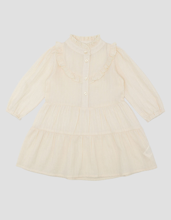 Little M Woven Textured Midi Dress Bayi