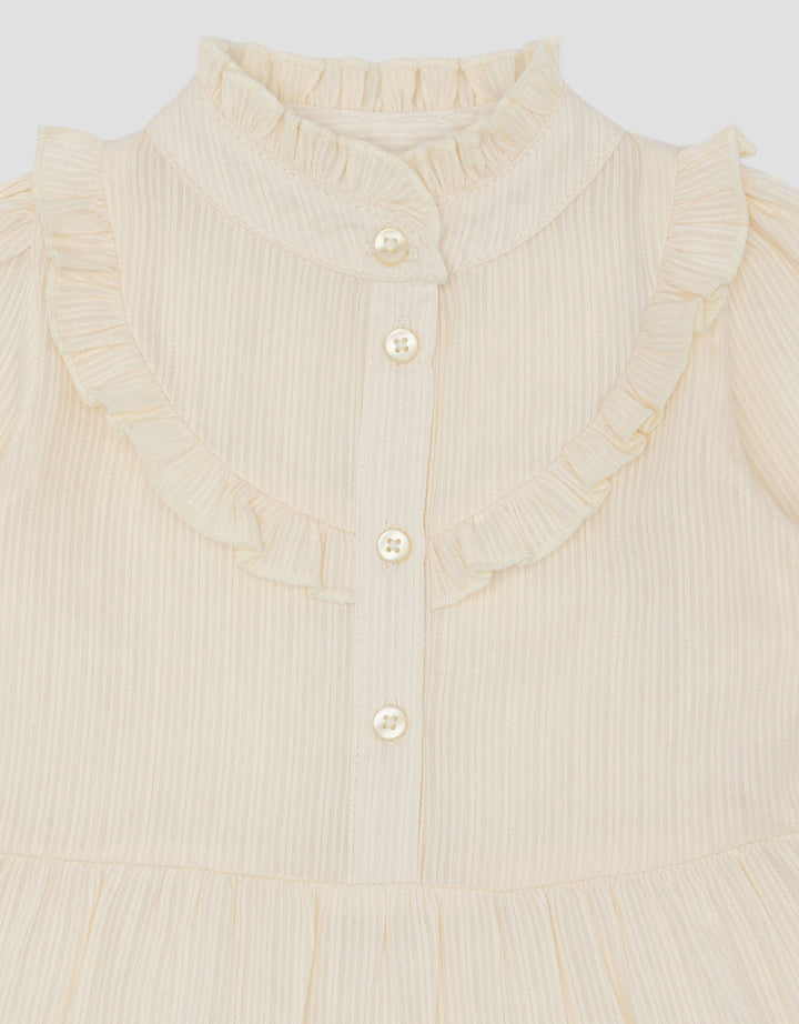 Little M Woven Textured Midi Dress Bayi