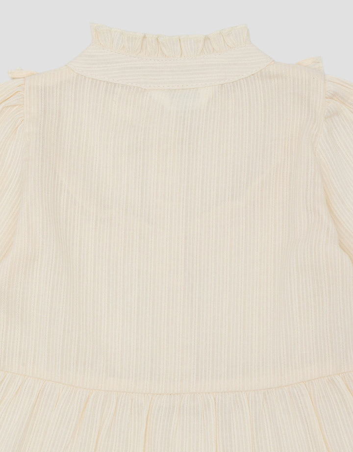 Little M Woven Textured Midi Dress Bayi