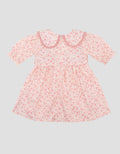 Little M Woven Poplin Print Flower Fake Outer Dress Bayi