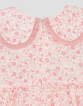 Little M Woven Poplin Print Flower Fake Outer Dress Bayi