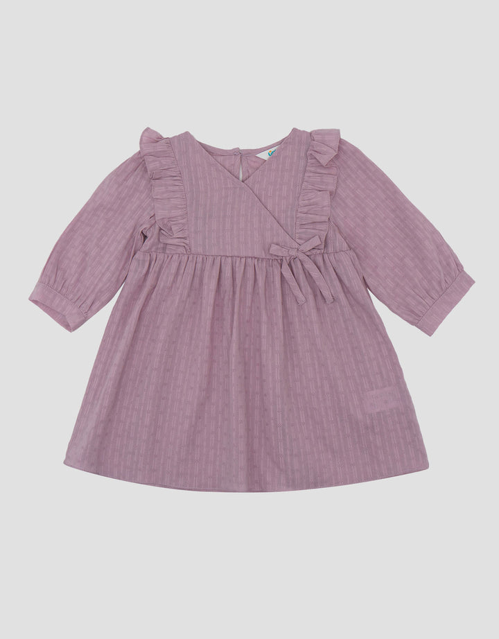 Little M Woven Textured  Dress Bayi