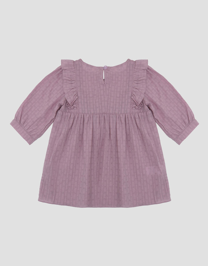 Little M Woven Textured  Dress Bayi
