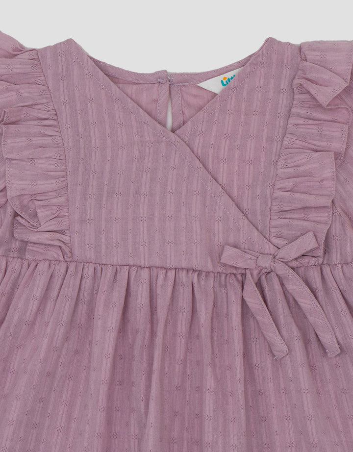 Little M Woven Textured  Dress Bayi
