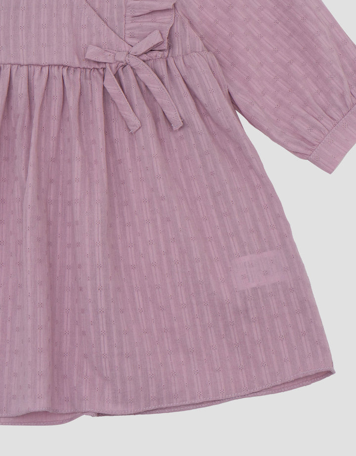 Little M Woven Textured  Dress Bayi