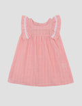 Little M Woven Salur Dress Bayi