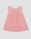 Little M Woven Salur Dress Bayi