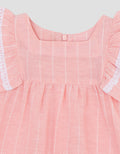 Little M Woven Salur Dress Bayi