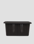 MxM Green Leaf Mosaic Storage Basket S
