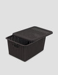 MxM Green Leaf Mosaic Storage Basket S