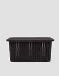 MxM Green Leaf Mosaic Storage Basket M
