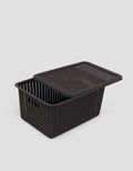 MxM Green Leaf Mosaic Storage Basket M