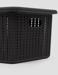 MxM Green Leaf Mosaic Storage Basket M