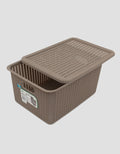 MxM Green Leaf Storage Mosaic Storage Basket L
