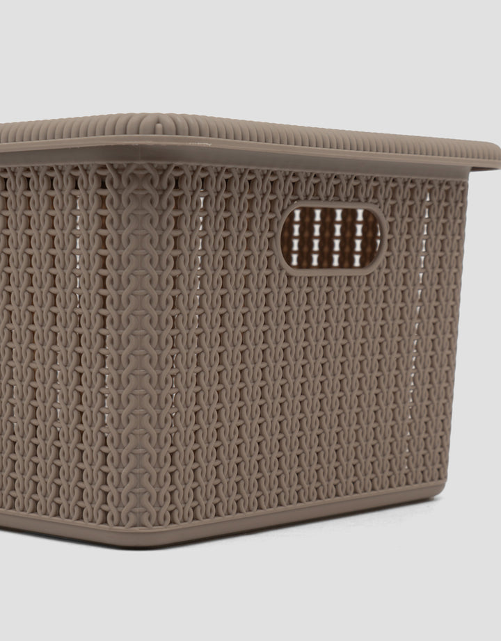 MxM Green Leaf Storage Mosaic Storage Basket L