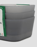 MxM Green Leaf Storage Wadah Organiser Liora Pack 3 250 Ml