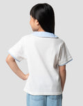 Little M 2In1 Kerah Kotak Kaos Anak Perempuan