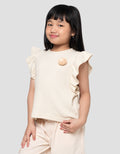 Little M Print Waffle Lurex Kaos Anak Perempuan