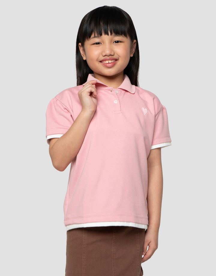 Little M 2In1 Kaos Polo Anak Perempuan